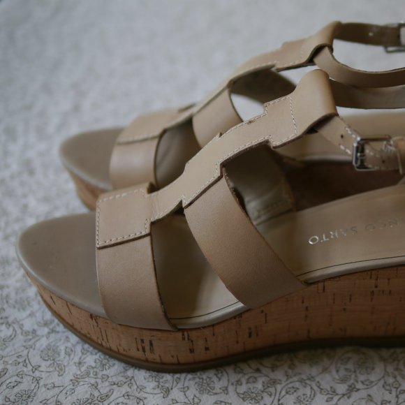 Franco Sarto Falco Platform Wedge Sandals 7.5 - Picture 3 of 11
